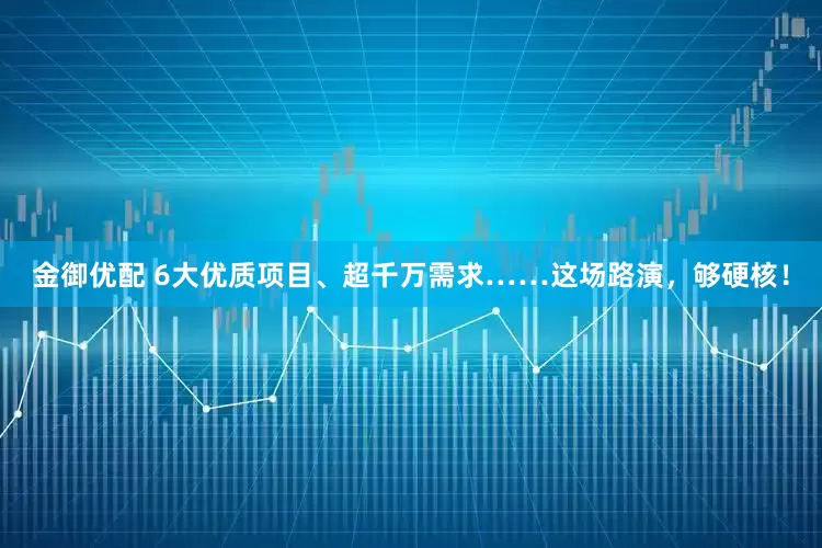 金御优配 6大优质项目、超千万需求……这场路演，够硬核！
