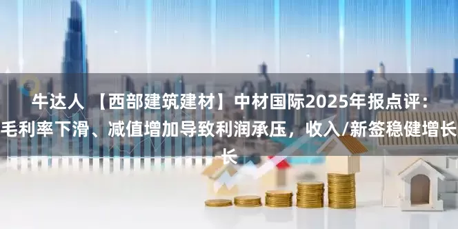 牛达人 【西部建筑建材】中材国际2025年报点评:毛利率下滑、减值增加导致利润承压,收入/新签稳健增长